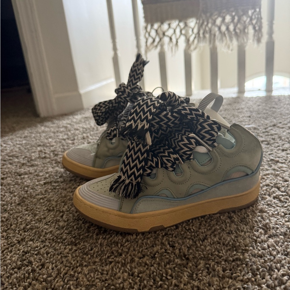 Blue lanvin sneakers